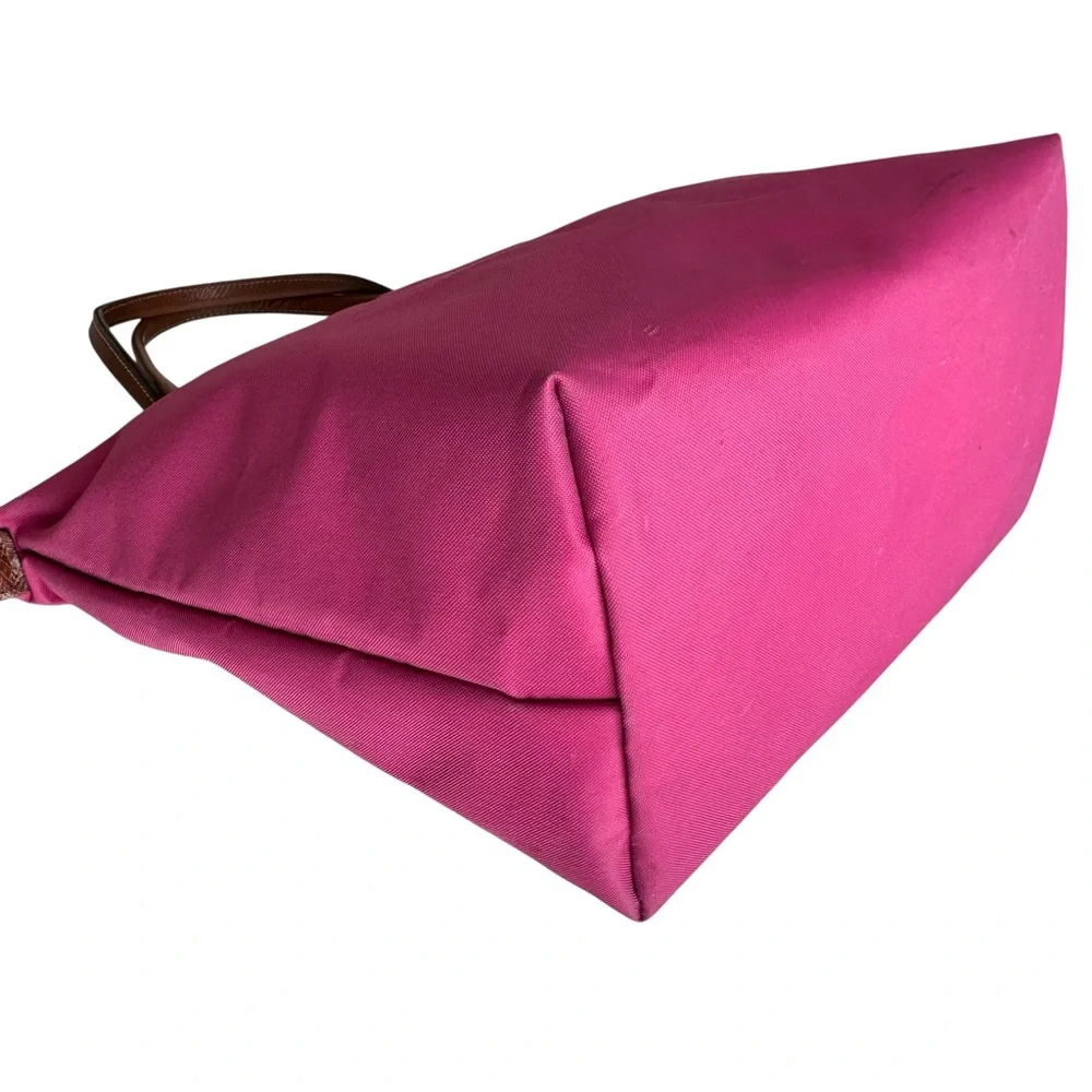 Longchamp Le Pliage Pink Nylon Leather Details Shoulder Bag Tote Bag - Picture 11 of 17